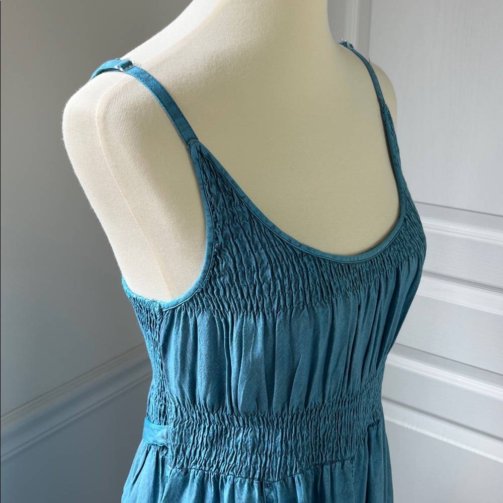 Advance Apparels Teal Embroidered Dress - Picture 7 of 11